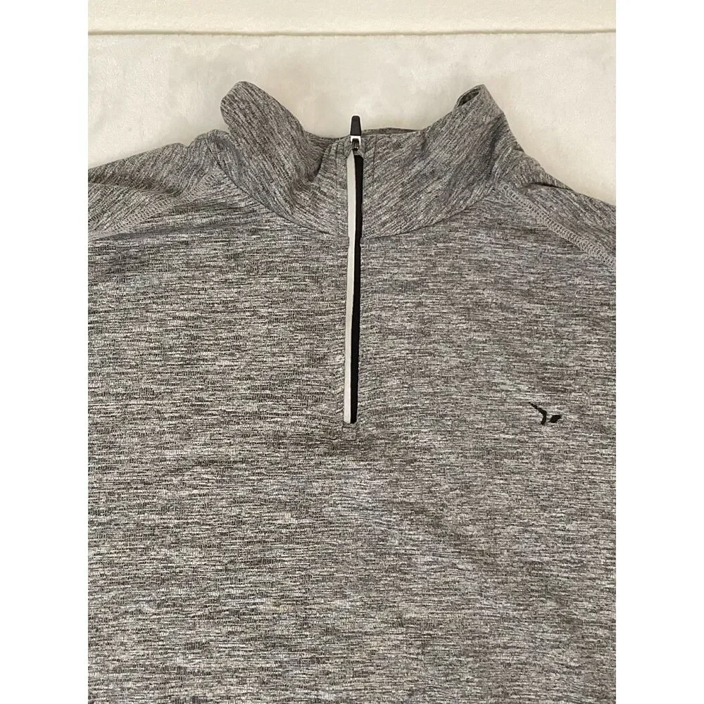 Old Navy Active Go-Dry Men's Grey Quarter Zip Pullover Size XL
